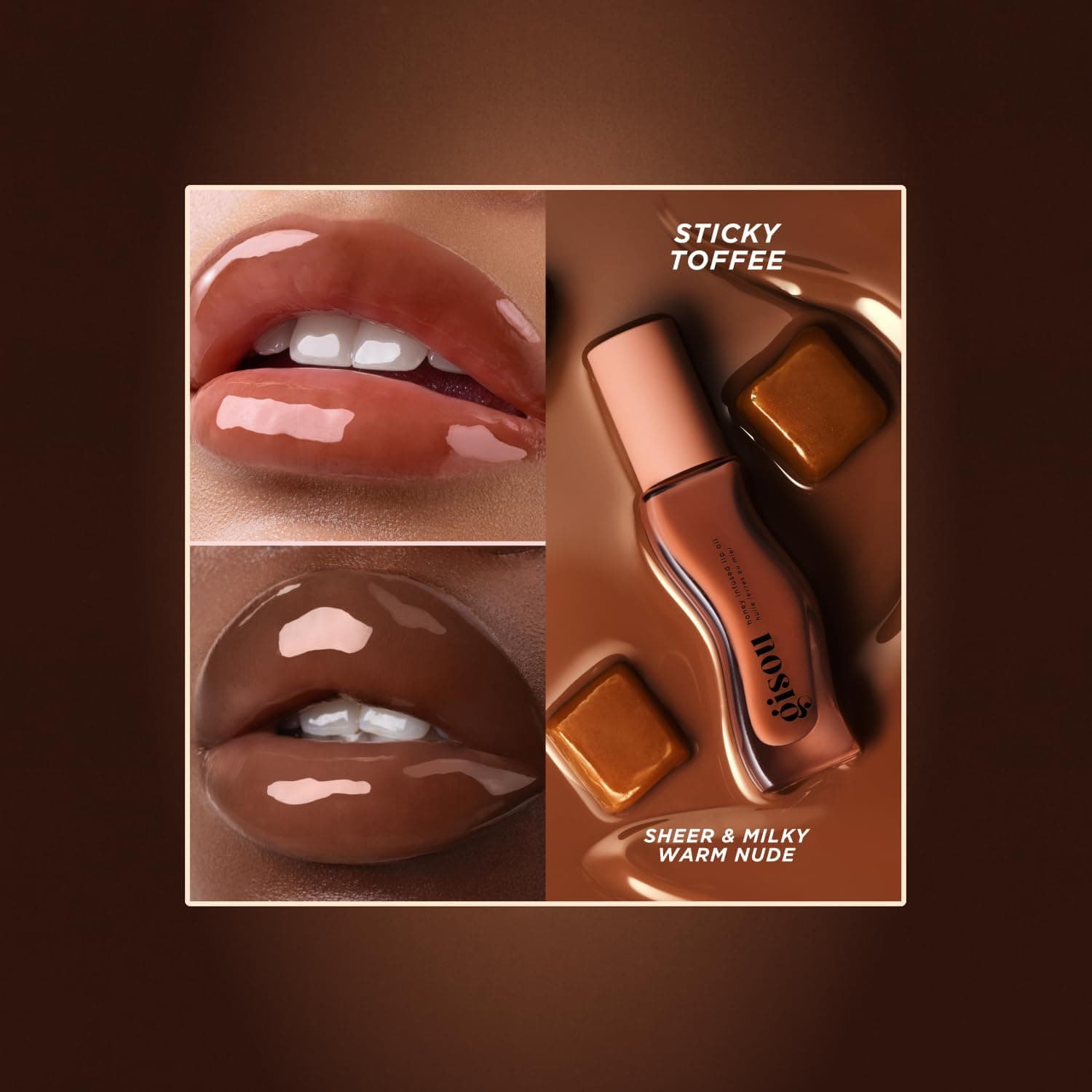 لیپ اویل گیسو با عصاره عسل-Honey Infused Lip Oil رنگ sticky toffee — تصویر ۲