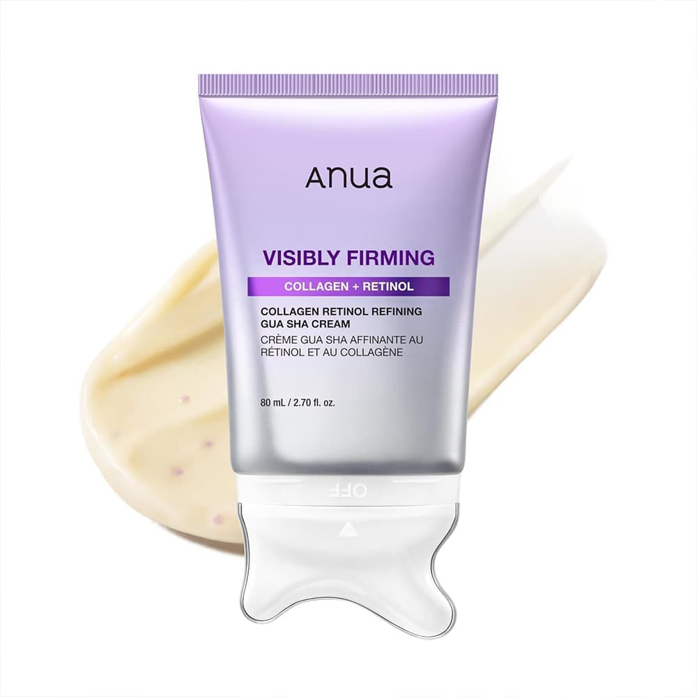 گواشا کرم ضدچروک و جوانساز رتینول و کلاژن آنوا ANUA Collagen Retinol Gua Sha Cream حجم 80 میلی لیتر