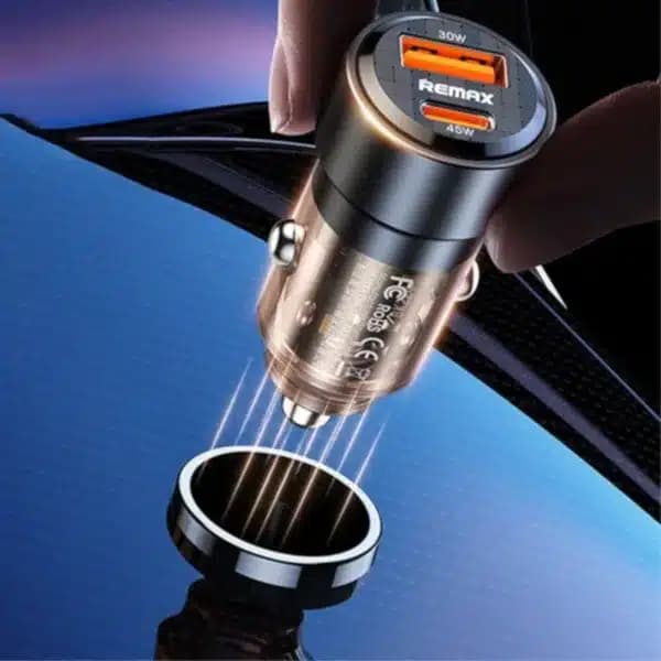شارژر فندکی ریمکس مدل Remax RCC360 Car Charger — تصویر ۳