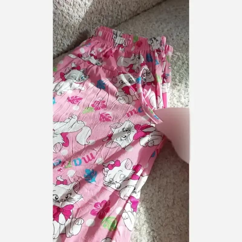 شلوار راحتی طرح عروسکی زنانه برند لیدی سایز 36 تا 48 پارچه خنک و لطیف — تصویر ۷