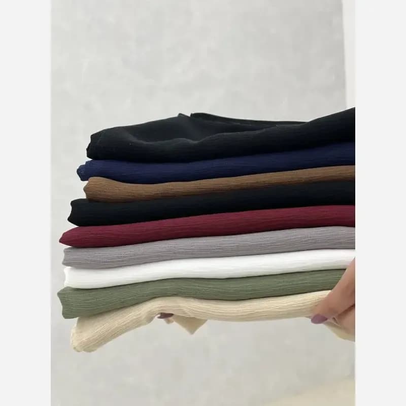 شال درختی تابستونی شیری رنگ قواره 200 در 75 سبک و خنک — تصویر ۳