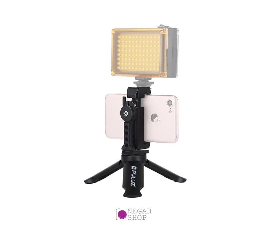 سهپایه نگهدارنده گوشی موبایل Puluz PKT41 با کلدشو — تصویر ۳