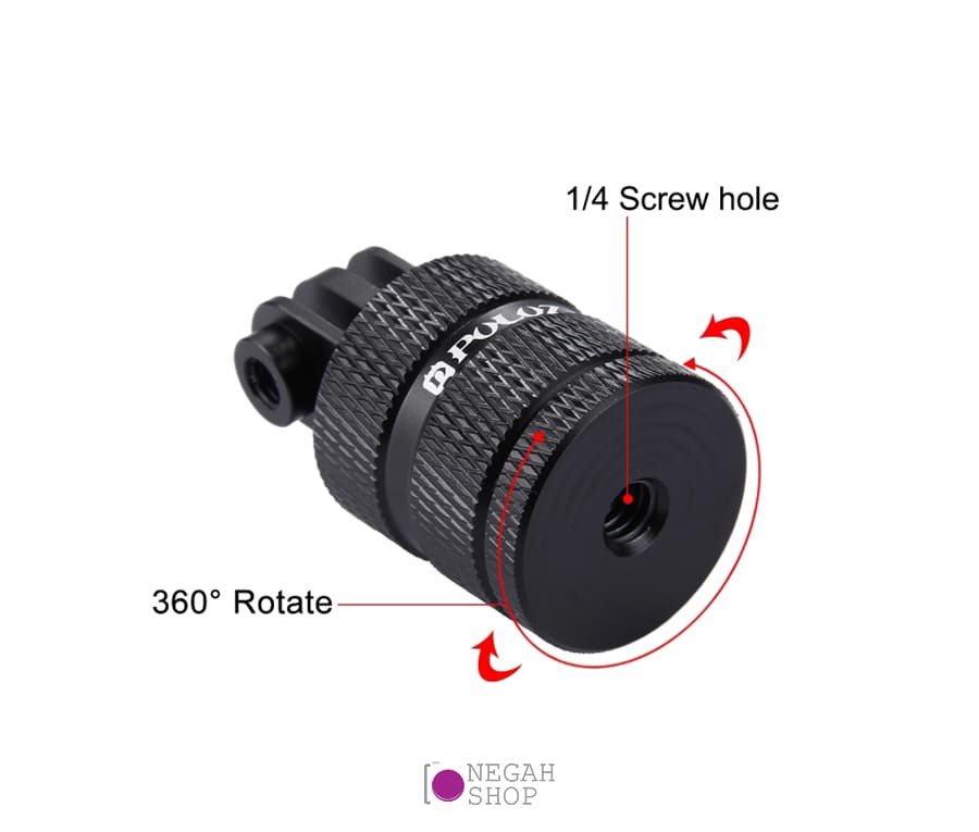 مانت چرخشی 360 درجه دوربین ورزشی Puluz PU219 — تصویر ۳