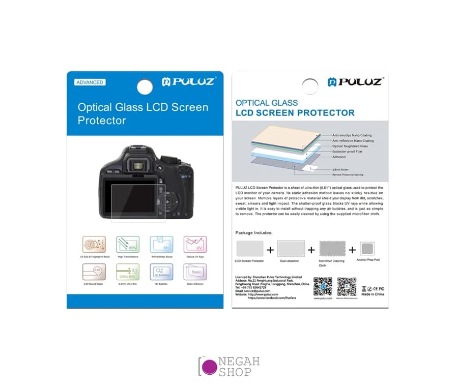 محافظ صفحه نمایش دوربین پلوز Canon 80D مدل Puluz PU5503 — تصویر ۳