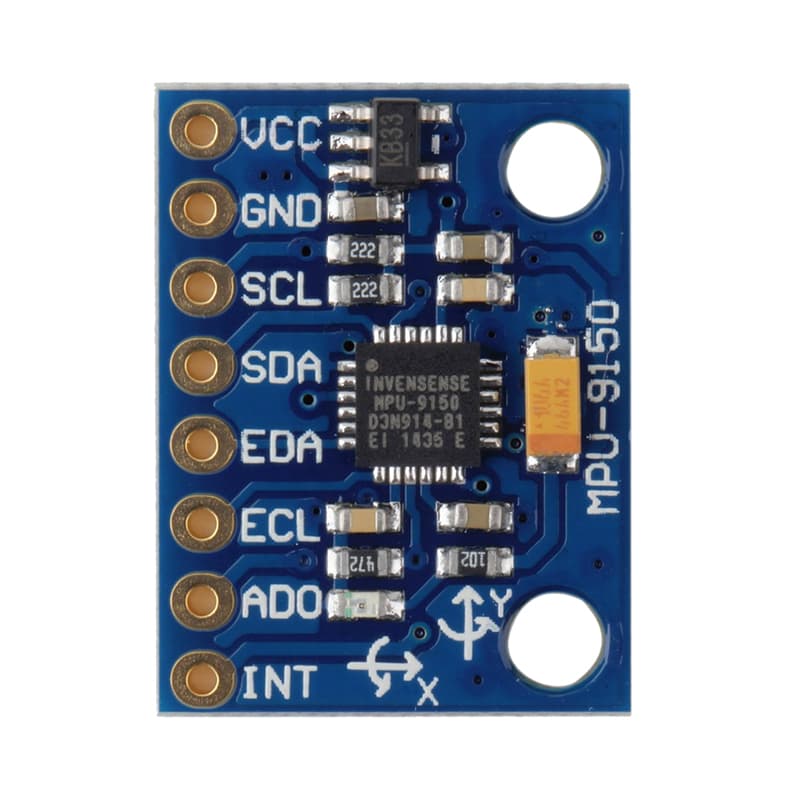 ماژول IMU و AHRS سریال I2C نه محوره MPU9150 — تصویر ۲