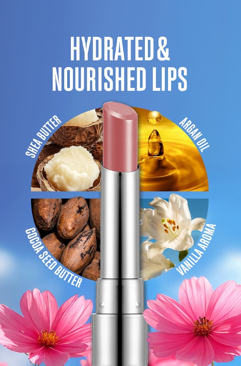رژ لب شیر آپ فلورمار شماره 003 رنگ pinky nude — تصویر ۸