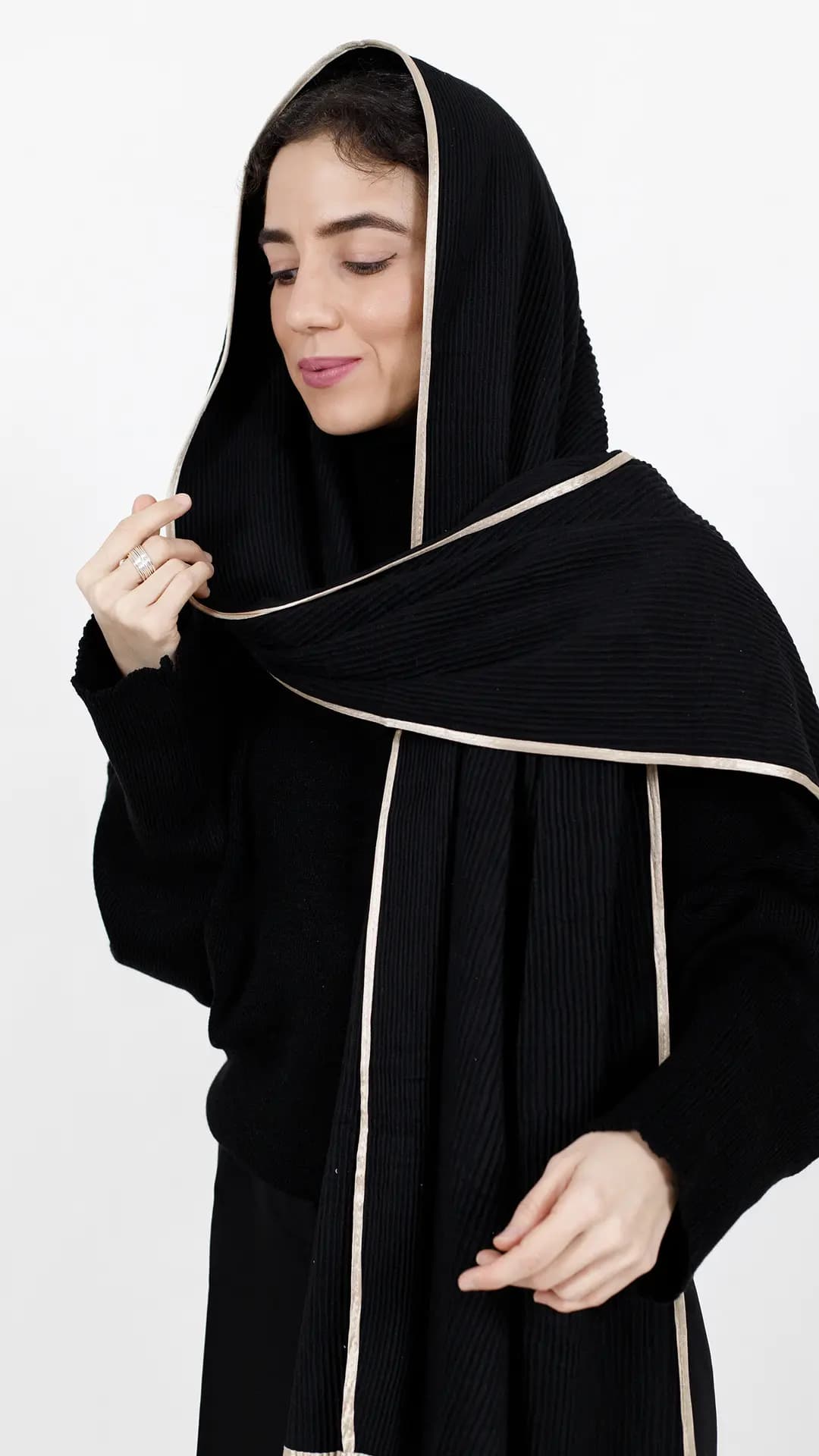 شال موهر نوار دار — تصویر ۶