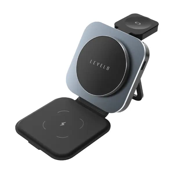 شارژر وایرلس لولو مدل Levelo TrioFlow 3 in 1 Wireless Charger
