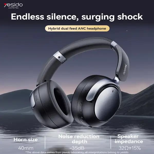 هدست بلوتوثی یسیدو مدل YESIDO EP07 Hybrid ANC+ENC Noise Cancellation — تصویر ۲