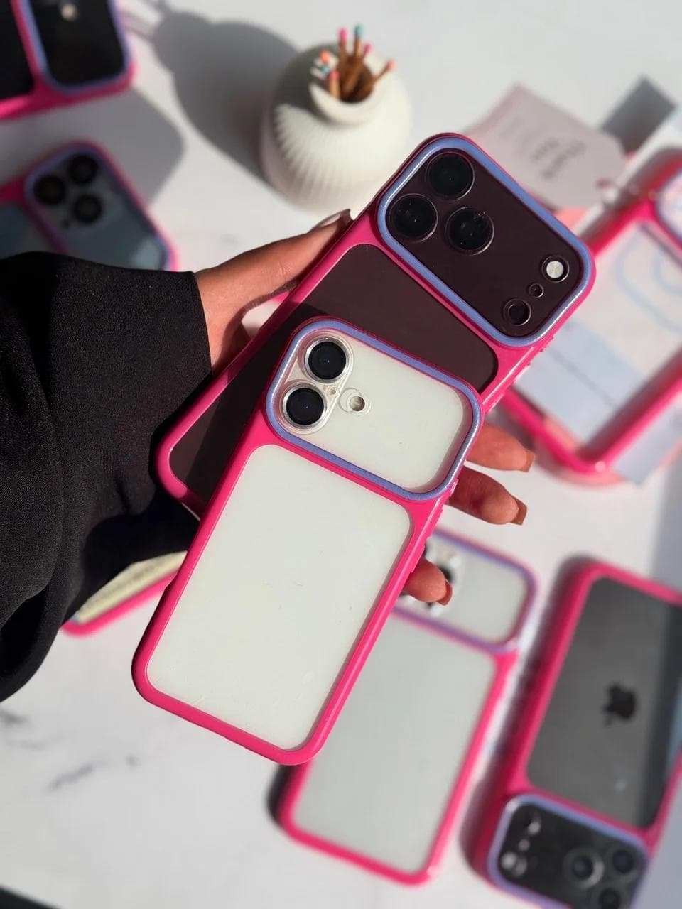 قاب Pink Frame (کدC2333) مناسب برای iPhone 16Pro — تصویر ۱۲