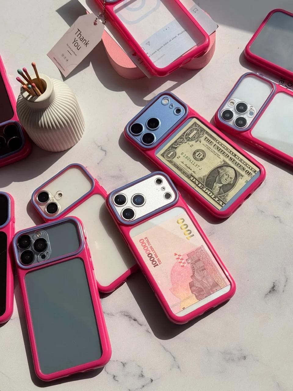 قاب Pink Frame (کدC2333) مناسب برای iPhone 16Pro — تصویر ۹