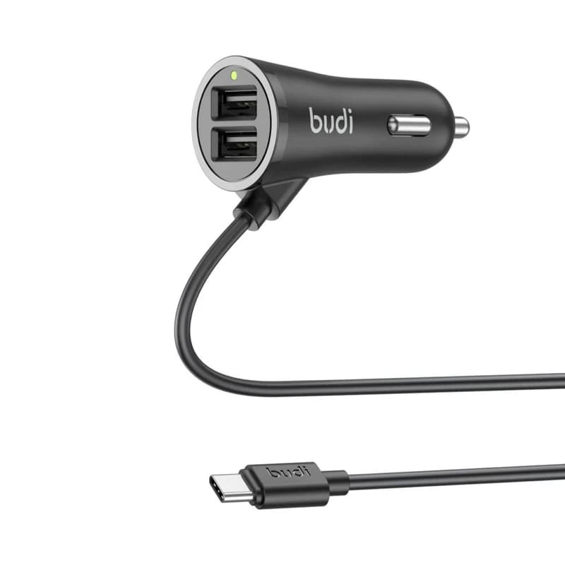 شارژر فندکی 17 وات بودی مدل CC068TB1 به همراه کابل USB-C — تصویر ۲