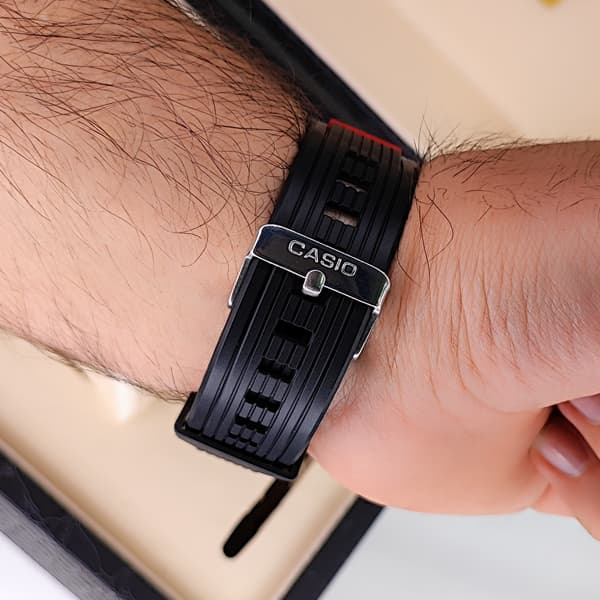 ساعت مچی کاسیو جی شاک ایکس دو زمانه نقره ای مشکی G-Shock (دو موتوره) — تصویر ۴
