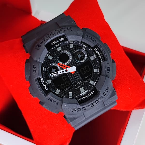 ساعت مچی جیشاک دو زمانه مشکی G-Shock (دو موتوره) — تصویر ۸