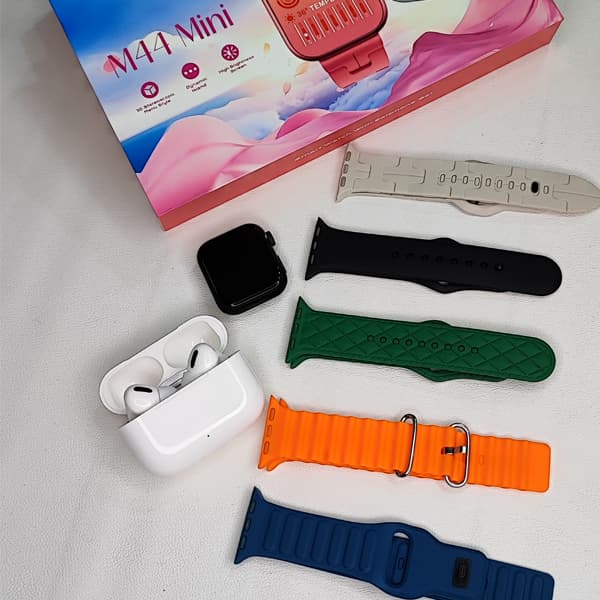 ساعت هوشمند JSYES مدل M44 Mini با صفحه AMOLED (دارای 5عدد بند و هندزفری) — تصویر ۵
