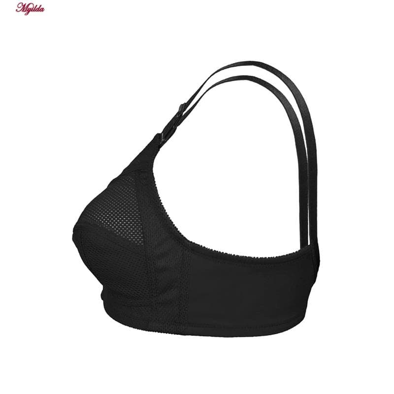 سوتین زنانه لین مدل سه تکه زنبوری مشکی کد 4680-405 — تصویر ۴