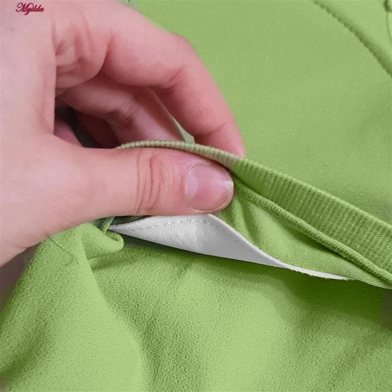 کراپتاپ پددار زنانه مدل کبریتی سبز کد 4789 — تصویر ۵