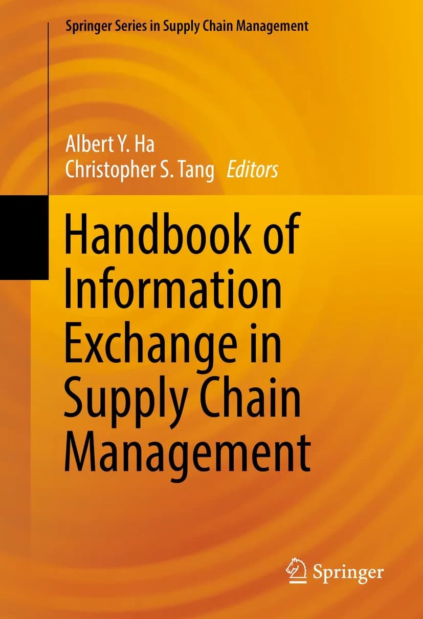 و دانلود نسخه کامل کتاب انگلیسی Handbook of Information Exchange in Supply Chain Management (Springer Series in Supply Chain Management, 5) | کتاب خارجی | کتاب زبان اصلی
