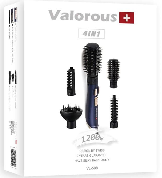 سشوار چرخشی 5 سر برند Valorous، مدل VL-508، 1200 وات