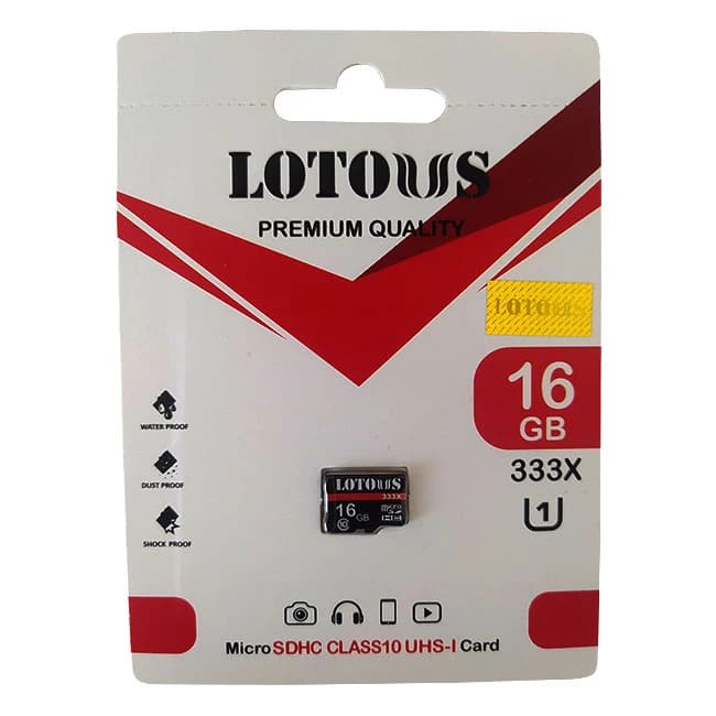 کارت حافظه microSDHC لوتوس مدل LT-333X کلاس 10 استاندارد UHS-I U1 سرعت 80MBps ظرفیت 16 گیگابایت — تصویر ۳