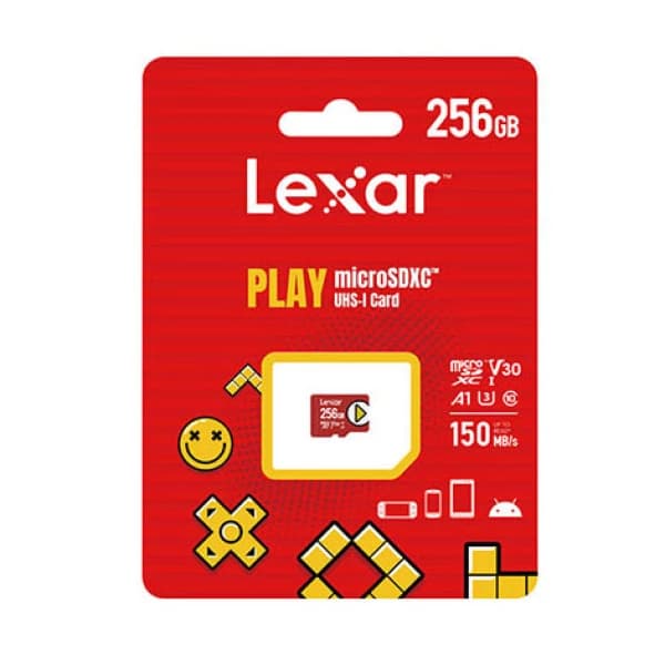 کارت حافظه microSDXC لکسار مدل PLAY کلاس 10 U3 استاندارد UHS-I سرعت 150MBps ظرفیت 256 گیگابایت — تصویر ۲