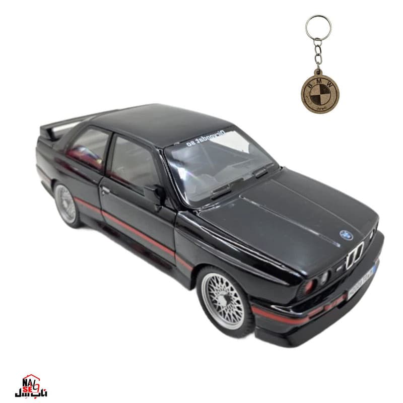 ماکت ماشین ناب سل مدل بی ام و فلزی BMW M3 E30 به همراه جاسوییچی — تصویر ۶