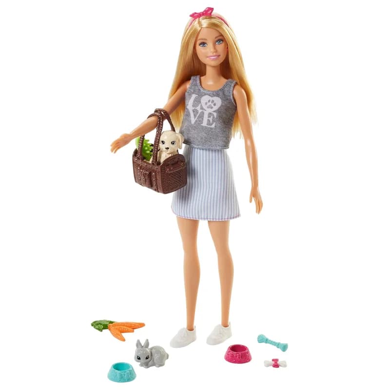 عروسک باربی مدل Barbie Dolls and Pets