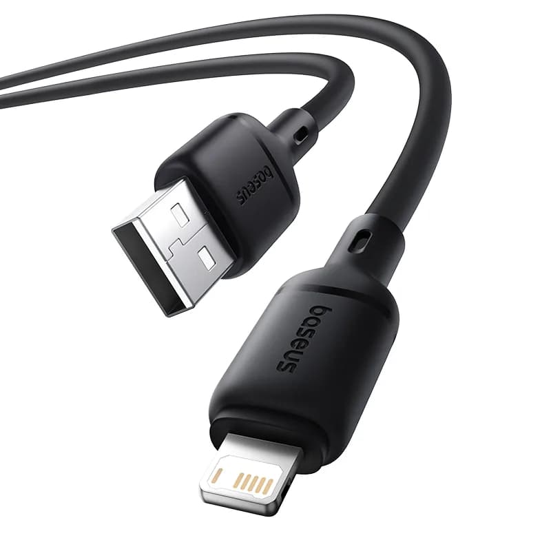کابل USB-A به Lightning باسئوس مدل Baseus Silky Series Fast Charging Cable 2.4A 1m — تصویر ۴