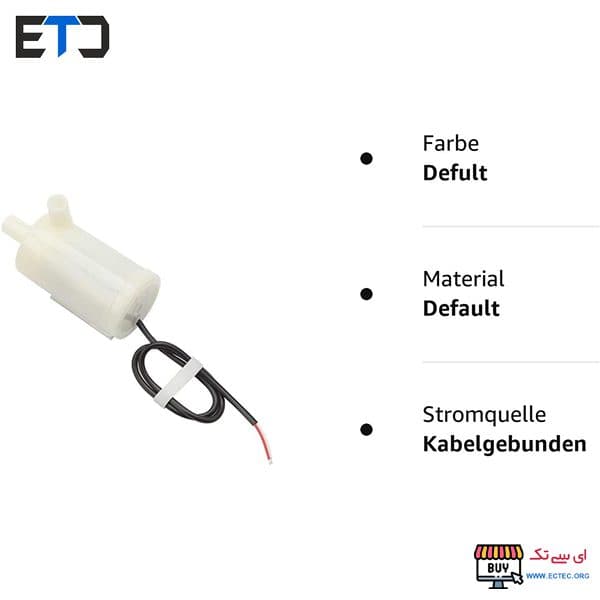 پمپ آب مینیاتوری دو خروجی 3 تا 6 ولت Submersible Mini Water Pump — تصویر ۶