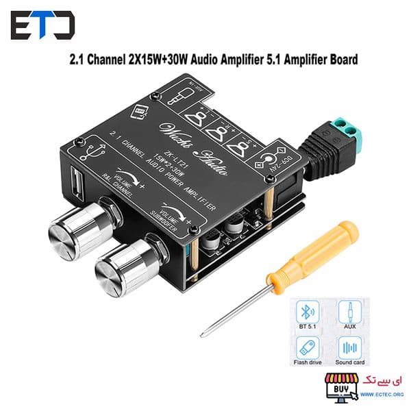 ماژول آمپلی فایر بلوتوثی 3 کانال ZK-LT21 — تصویر ۶
