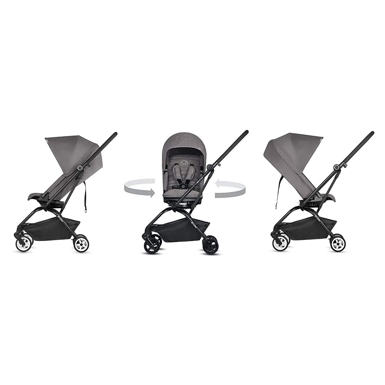 کالسکه سایبکس مدل ایزی تویست لوکس چرخشی 360 درجه با گارد محافظ cybex eesy s twist 1 — تصویر ۴