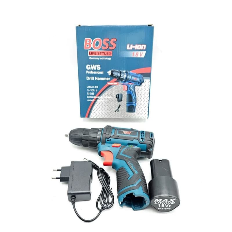 دریل شارژی پیچ گوشتی تک باتری 18 ولت باس BS-18V-Li-ion — تصویر ۲