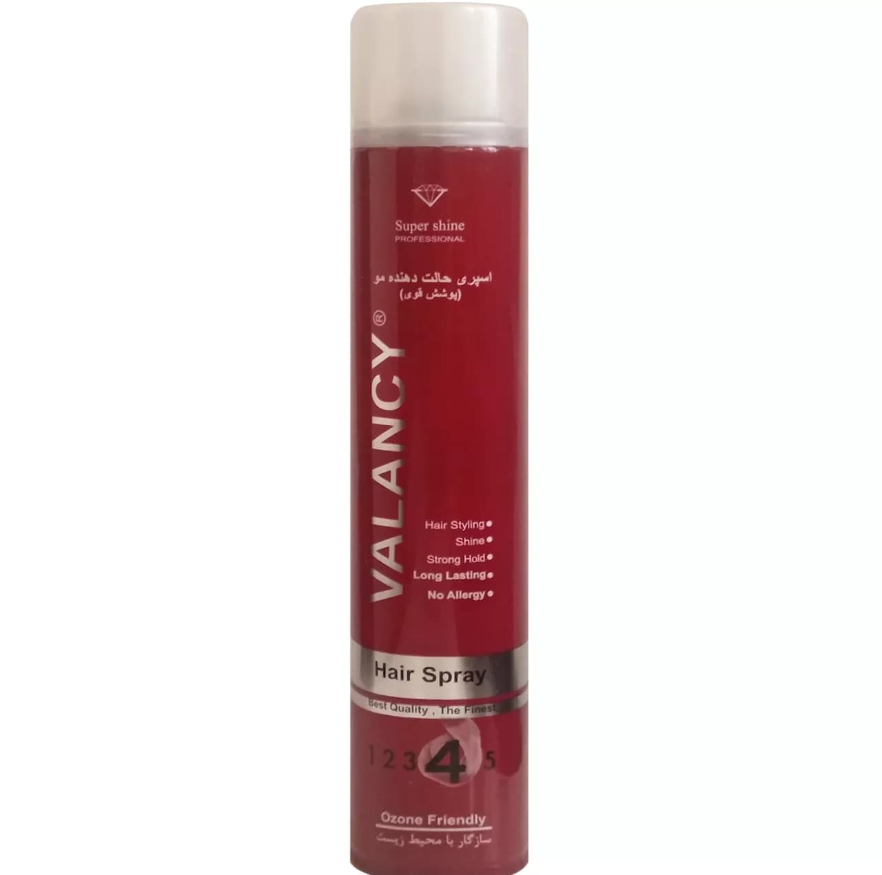 اسپری نگهدارنده حالت مو والانسی مدل Shine حجم 500 میلی لیتر — تصویر ۲