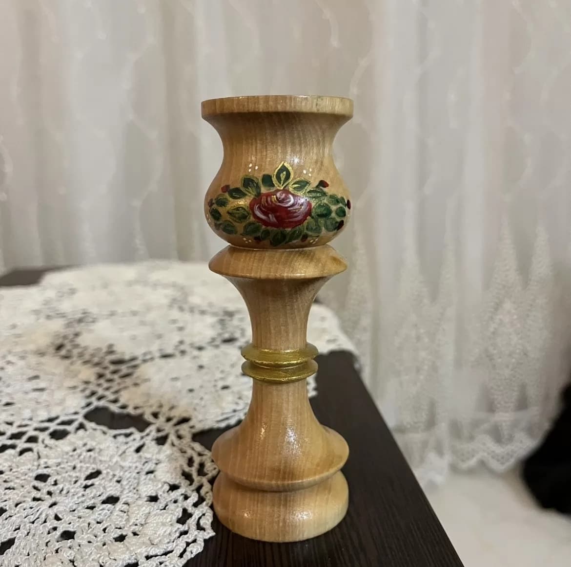 شمعدان مدل نگارمهر مناسب برای شمع استوانه ای مجموعه دو عددی — تصویر ۴