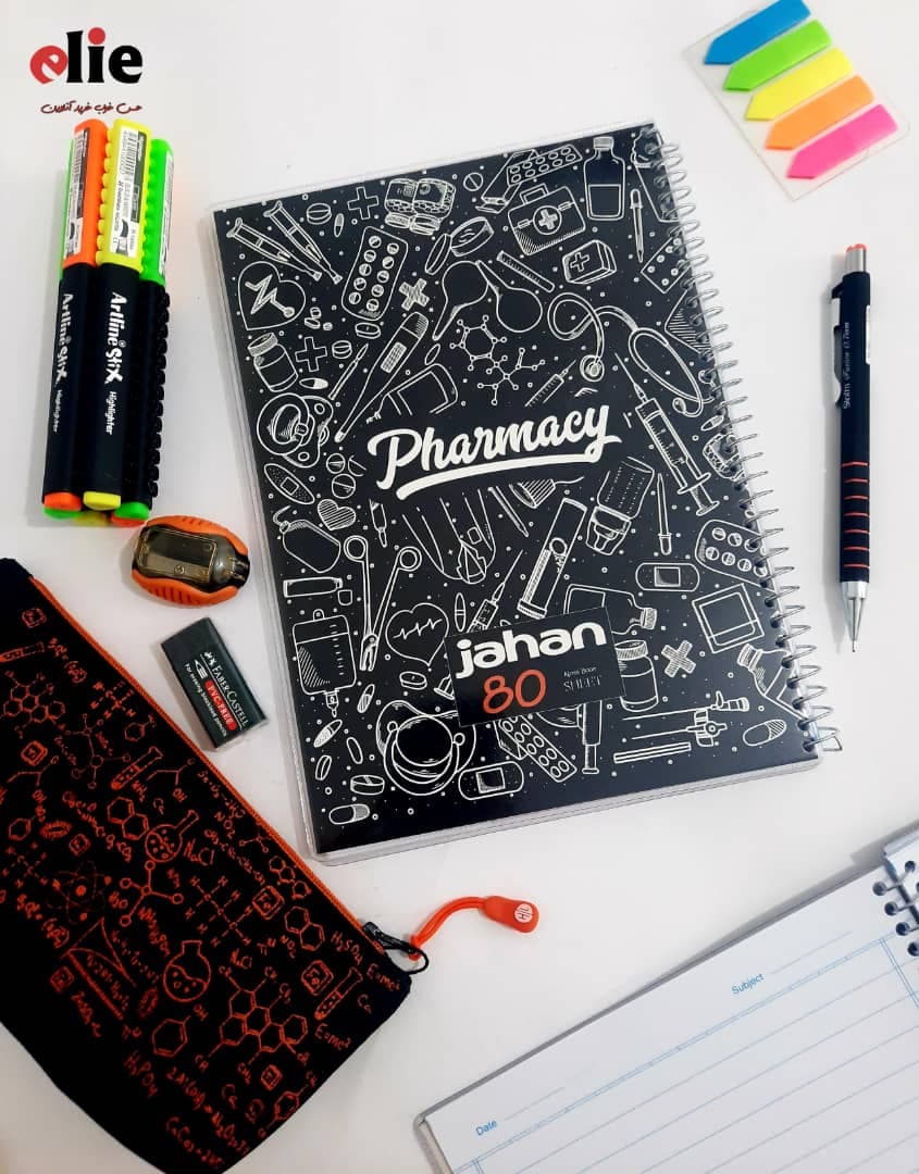 دفتر 80 برگ جهان مدل BLACK BOARD — تصویر ۸