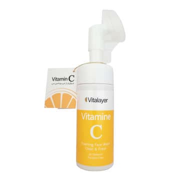 فوم شستشو صورت ویتالیر مدل Vitamin C حجم 150 میلی لیتر