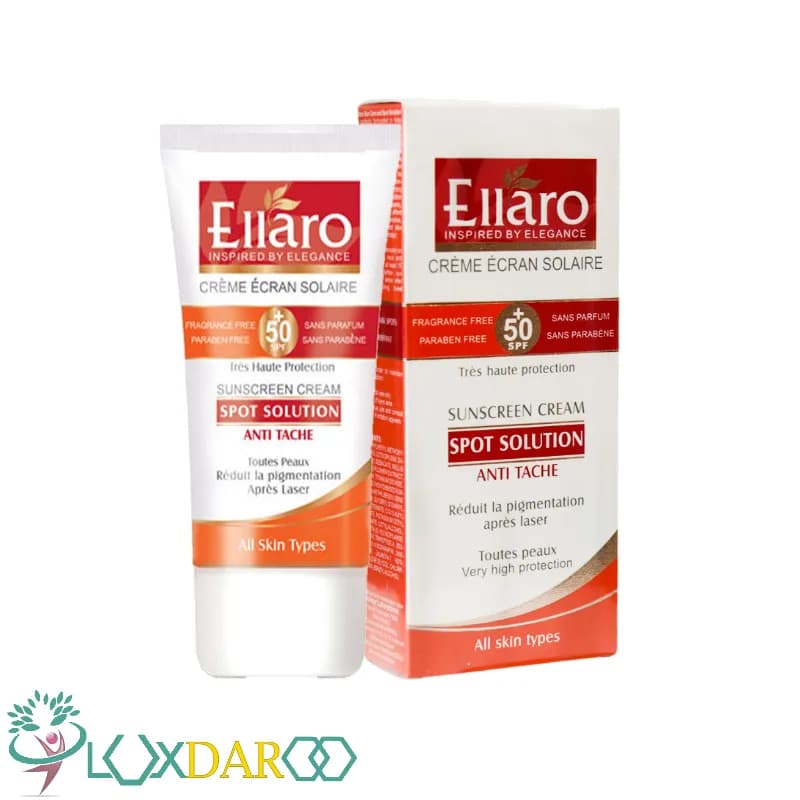 کرم ضد آفتاب پوست های دارای لک الارو Spf+50