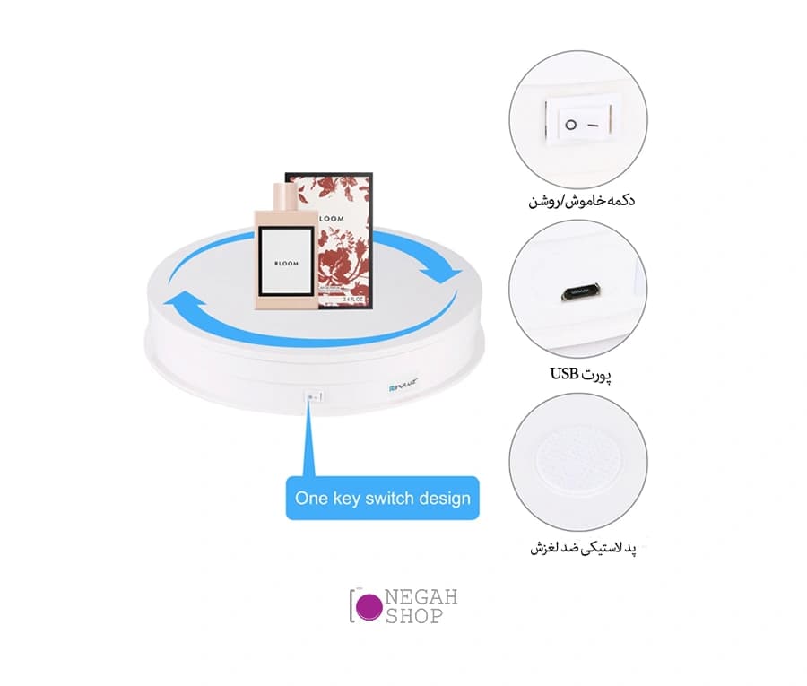 میز گردان عکاسی پلوز مدل 360 درجه مدل Puluz PU3049 — تصویر ۵