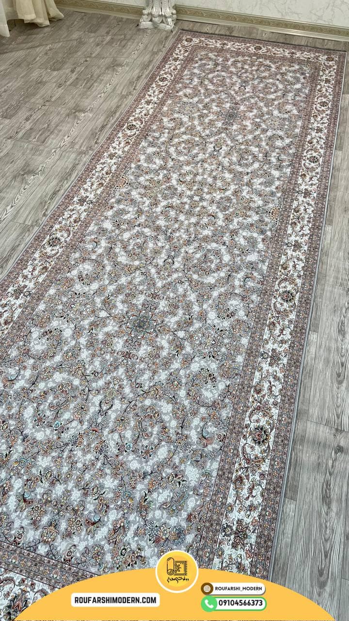 فرشینه نمدی رویه مخمل با نمد 1000 گرم |طرح افشان RH 1363 — تصویر ۴