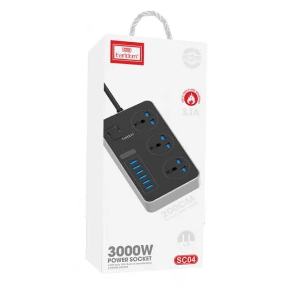 چندراهی برق ارلدام مدل 6usb — تصویر ۲