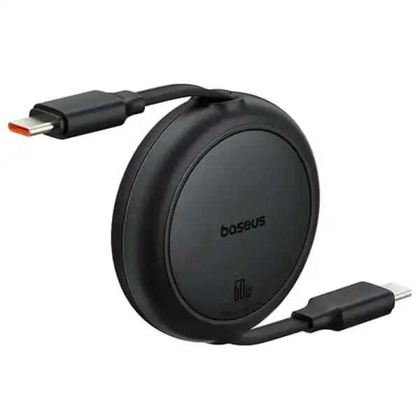 کابل شارژ دوسر تایپسی جمعشونده یک متری 100 وات بیسوس مدل Baseus FREE2PULL P10318602111-00 — تصویر ۴