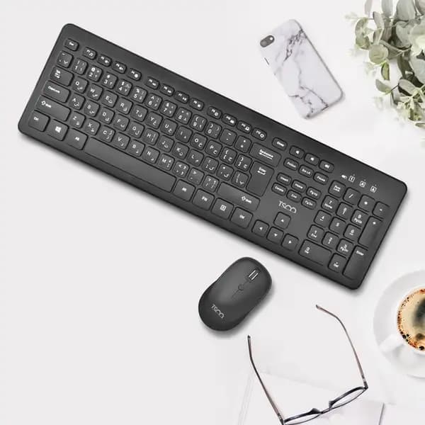 کیبورد و ماوس بیسیم سوئیچ ممبران تسکو مدل TSCO TKM 7011W — تصویر ۴