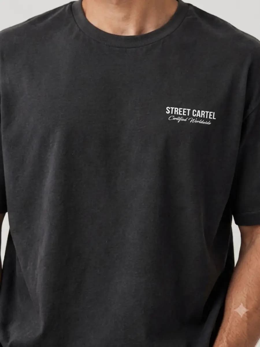 تیشرت نوک مدادی STREET CARTEL — تصویر ۴