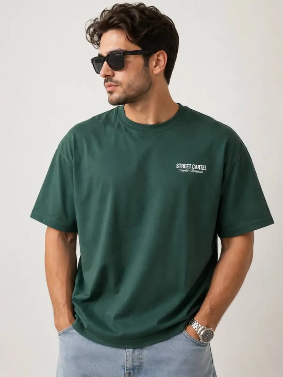 تیشرت سبز سلطنتی STREET CARTEL