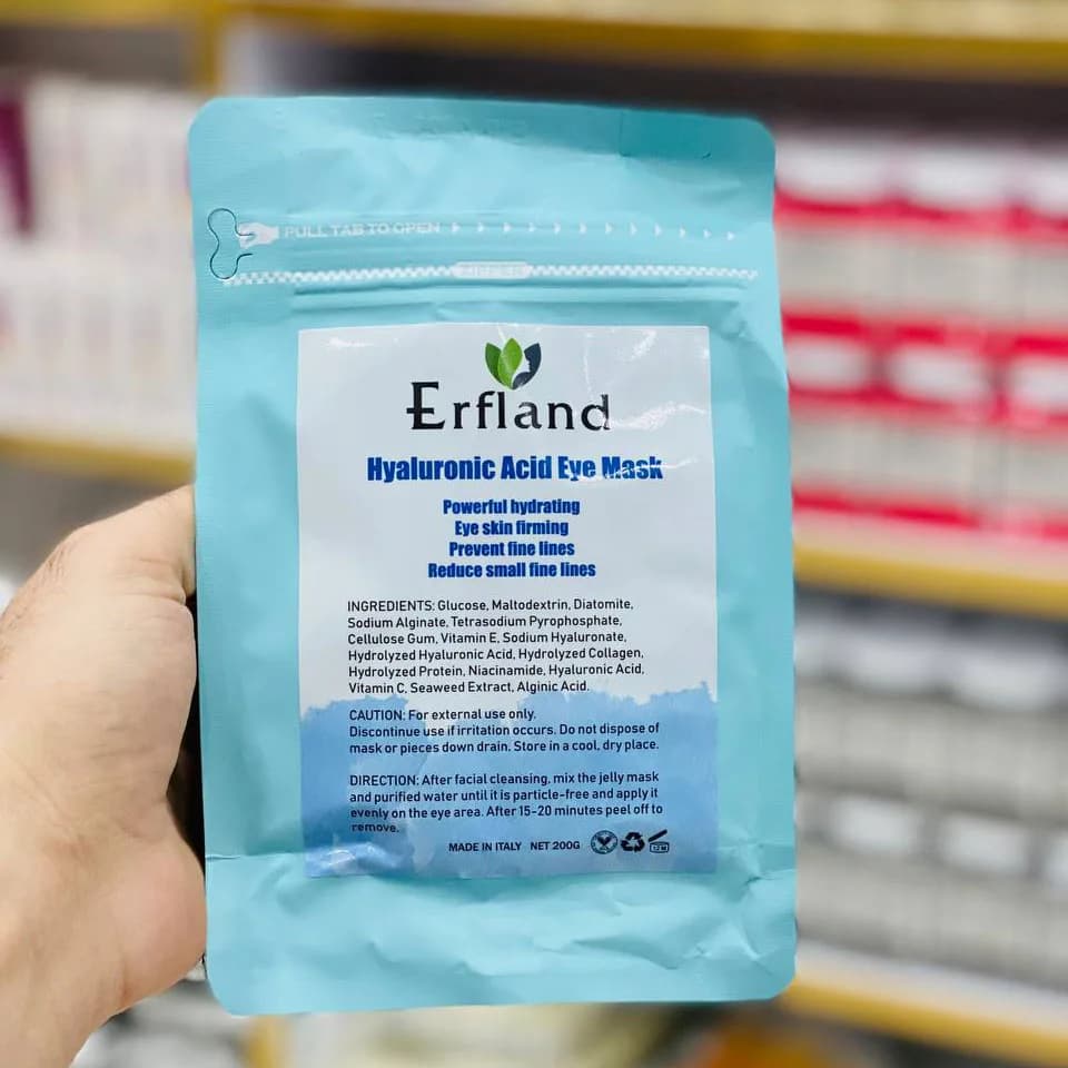 ماسک کلاژن دور چشم هیالورونیک اسید ارفلند Erfland حجم 200 گرم