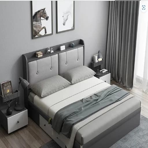 تخت خواب دو نفره مدل راد سایز 160200 سانتی متر مبلمان فرنا مدل 1143599