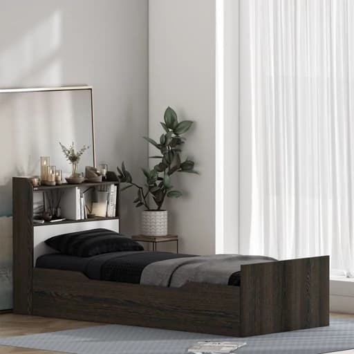 تختخواب ملامینه یک نفره مدل FH986 سایز 90 * 200 سانتیمتر مبلمان فرنا مدل 1143511