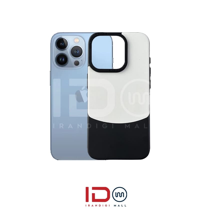 قاب اورجینال چرم و کانواس فلزی گوشی اپل مدل IPHONE 13 PRO MAX برند فوکوس پیکسل رنگ صورتی — تصویر ۲