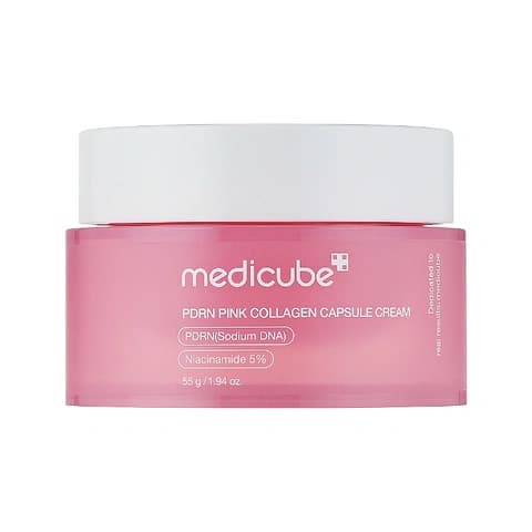کرم کپسولی جواساز کلاژن مدی کیوب MEDICUBE PDRN Pink Collagen وزن 55 گرم