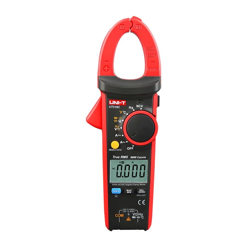 مولتی متر کلمپی ترو آر ام اس AC/DC 600 آمپر یونیتی مدل UNI-T UT216C